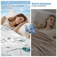 thumbnail image 2 of Turquoise Flowers Cooling Blanket,Lightweight Breathable Summer Throw Blanket with Double Sided Cold Effect,Farmhouse Spring Botanical Floral Picnic Blankets Bed Sheet for Hot Sleepers 60"x80", 2 of 8