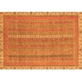 thumbnail image 1 of Ahgly Company Indoor Rectangle Abstract Orange Modern Area Rugs, 7' x 9', 1 of 4