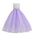 thumbnail image 2 of ATOGUTA 4-18 Years Party Dresses for Girls Tulle Dresses Bridesmaid Wedding Communion Birthday Party Pageant Maxi Prom Gown for Kids Purple, 2 of 6