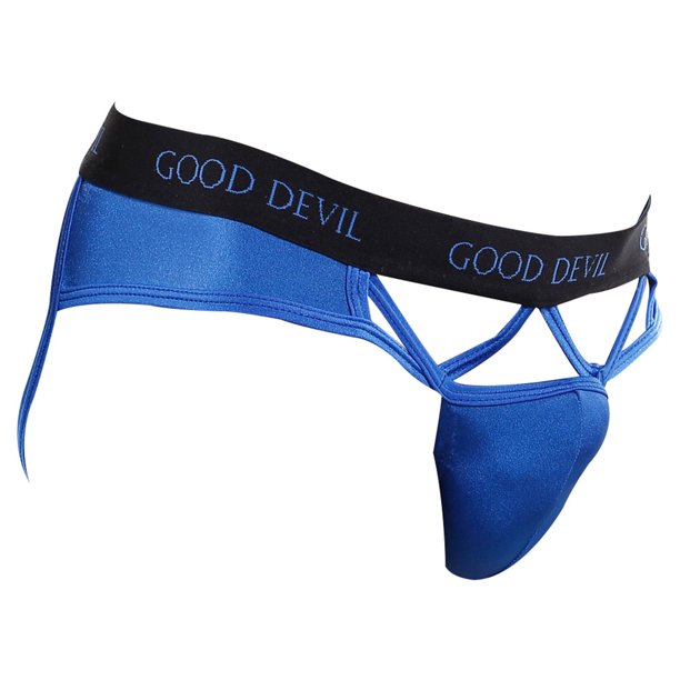 Men's Good Devil GDE023 Jockstrap Royal Blue Underwear