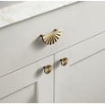 thumbnail image 4 of Goo-Ki 1.5"(38mm) Diameter Champagne Bronze Kitchen Cabinet Knob, Closet Classic Zinc Alloy Drawer Knobs with Round Flower Design, 6 Pack, 4 of 10
