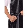 thumbnail image 3 of Delantal Unisex para Chef Chef Works a Rayas de Tiza Talla Única Paquete de 2, 3 of 3