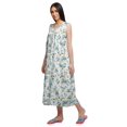 thumbnail image 4 of Moomaya Chemise de Nuit d'Allaitement à Col Rond Imprimé pour Femmes en Coton, 4 of 5