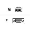 thumbnail image 1 of Digi - Crossover cable (DTE) - RJ-45 (M) to DB-9 (F) - 4 ft - for PortServer II RJ-45, 1 of 1