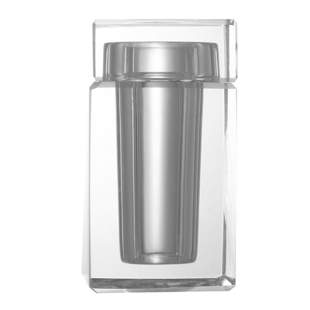 Caja de bastoncillos de algodón, soporte transparente para palillos de dientes, lata para palillos de dientes para el hogar y la cocina.