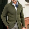thumbnail image 2 of Men's Knit Cardigan Sweater Button Front Long Sleeve Regular Fit Casual Jacket, 2 of 7