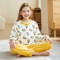 thumbnail image 1 of Pijamas de felpa para niños y niñas, ropa de dormir cálida de dinosaurio de dibujos animados para bebés, ropa de noche de invierno para adolescentes, 1 of 4