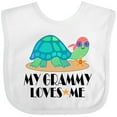 thumbnail image 3 of Inktastic Grammy Loves Me Grandchild Turtle Boys or Girls Baby Bib, 3 of 4