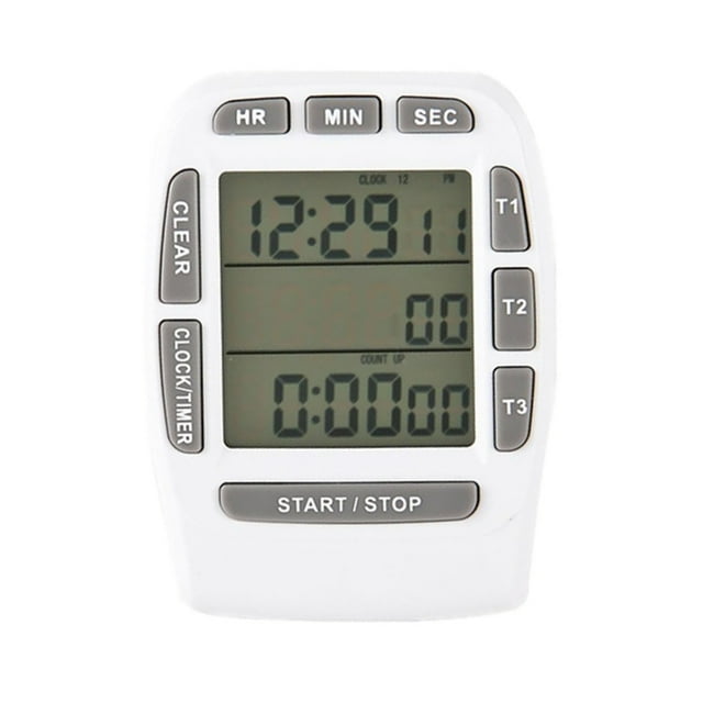 Temporizador Digital LCD Kt001 Edge, temporizador Digital de 3 canales, temporizador de cocina, temporizador de cuenta regresiva, alarma fuerte, soporte magnético fuerte