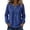 Blue#012, variant on Womens Waffle Knit Long Sleeve Pullover Top Casual Loose Fit Henley Neck Shirt Textured Everyday Basic Tunic, White - M
