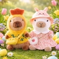 thumbnail image 1 of Peluche de Capibara 26.5 cm (10.4 in), Muñeco Suave con Atuendo de Pascua y Primavera, Regalo para Canasta de Pascua, Decoración y Colección, 1 of 5