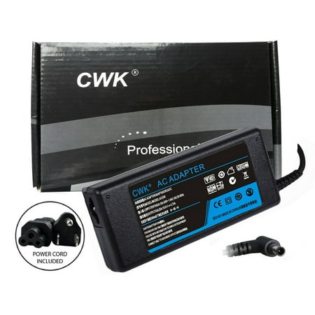 CWK® AC Adapter Laptop Charger Power Supply Cord for Sony Vaio PCG-61A11L PCG-61A12L PCG-61611L PCG-71411L PCG-71511L VGP-AC19V48 PCG-61611L PCG-71411L PSU PCG-61A12L