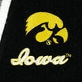 thumbnail image 4 of Women's Gameday Couture Black Iowa Hawkeyes One More Round Tri-Blend Striped Hooded Cardigan Sweater, 4 of 4
