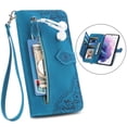 thumbnail image 3 of Nova Y61 10 SE Cremallera Cartera Funda Cuero 360 Proteger Para Huawei Y70 Plus Y 61 90 Flip Case Multi Tarjetero Libro Shell, 3 of 4