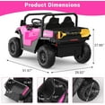 thumbnail image 1 of QinaQin 24V 4WD Ride On Dump Truck with Remote Control, Pink, 1 of 9
