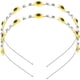 thumbnail image 1 of 2 diademas de girasol para el pelo, finas, decorativas, accesorio para el pelo para mujer, 1 of 8