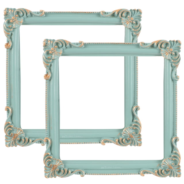 2Pcs DIY Mini Photo Frame Vintage Picture Frames Antique Resin Picture Frames Jewelry Display Frames