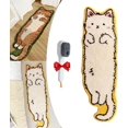 thumbnail image 1 of Cat Rug, Cat Shaped Rug, Cat Tufted Rug, Cat Rugs Room Decor, Cat Rug for Bedroom, Non-Slip Washable Cat Area Rug, Irregular Shaped Rug, Soft Bedside Rug for Bedroom (Yellow,50*160cm/19.7*62.99inch), 1 of 7