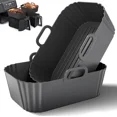 thumbnail image 2 of Silicone Air Fryer Liners 2 Pack Reusable for Ninja COSORI 8-10QT Dual Basket, 2 of 5