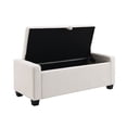 thumbnail image 6 of CQSXDA 48 Inch Ottoman Storage Bench with Safety Hinge, Upholstered Design, Ideal for Living Room or Bedroom Seating, 6 of 7