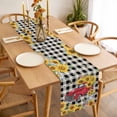 thumbnail image 3 of Spring Sunflowers Table Runner - 70 Inch Long, Kitchen Dining Table Runner Dresser Scarves, Car Farm Plaid Country Retro Art Farmhouse Decor for Coffee Tables Wedding Party Banquet, 3 of 8