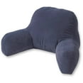 thumbnail image 2 of Denim Blue Microfiber Hyatt Bed Rest Pillow, 2 of 5