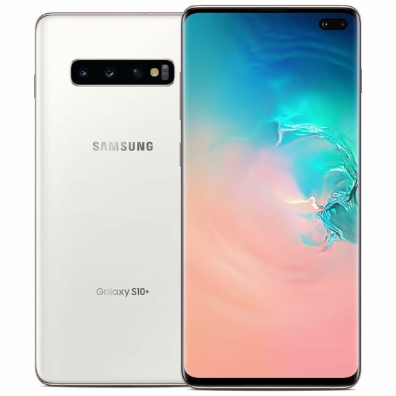 Pre-Owned Restored Samsung Galaxy S10+ Plus G975U 512GB Factory Unlocked Smartphone - Ceramic White