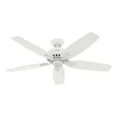 thumbnail image 1 of Hunter Fan Company 53322 52" Newsome Ceiling Fan, Fresh White, 1 of 5