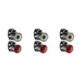 thumbnail image 2 of relayinert Headlight Bike Head Light Front Rear Lamps Warning Lamp Red White 27.5x26mm 3Set, 2 of 6