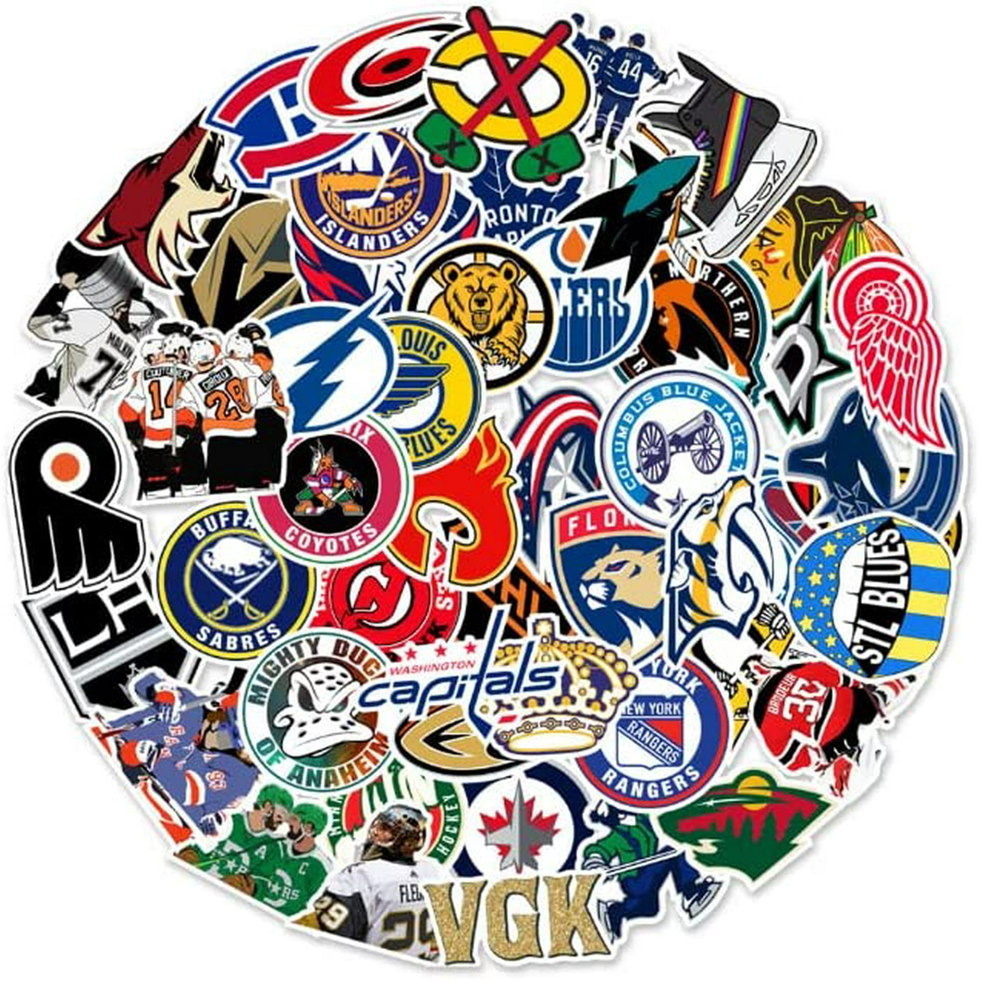 Kiwistar - Car Sticker - Ice Hockey Puck Player Figure - Chrome - 60 x 57 cm - Sticker for Car, Laptop, Bicycle, Truck, Motorcycle Multi-Coloured JDM Decal Racing : /ebay/bilder/chf/chf-4.jpg: . de