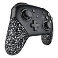 thumbnail image 5 of eXtremeRate Textured White Replacement Handle Grips for Nintendo Switch Pro Controller, 3D Splashing DIY Hand Grip Shell for Nintendo Switch Pro - Controller NOT Included, 5 of 7