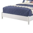 thumbnail image 5 of King Platform Bed with Panel Headboard, White, 5 of 5