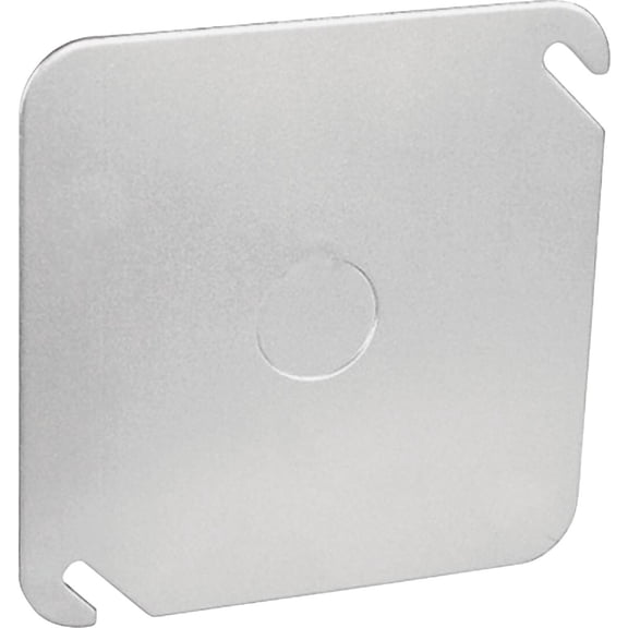 Thomas & Betts Steel City Square Steel 1 Gang Flat Box Cover - Blank Wall Plate - 1 Pack