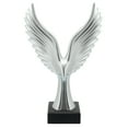 thumbnail image 2 of Modern Glam Abstract Eagle Sculpture with Uplifted Wings - Decorative Resin Polyresin Figurine for Contemporary Statement Art Decor, 2 of 8