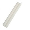thumbnail image 2 of BalsaCircle 5 Unscented 9 in White Beige Premium Wax Taper Candles Ribbed Design Party Events Decorations Supplies, 2 of 8