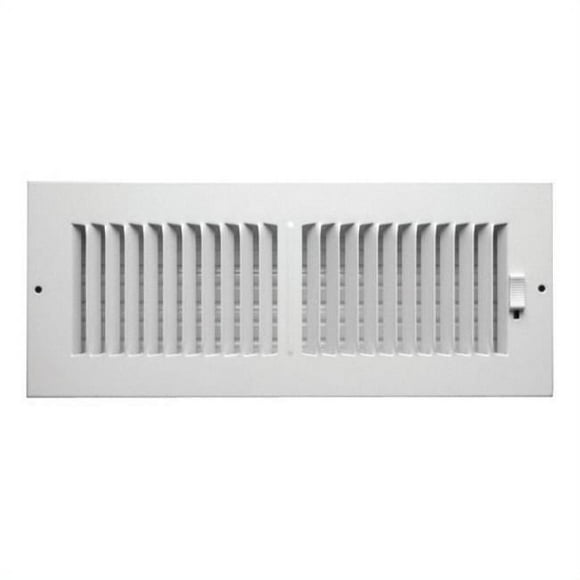 Greystone C102M12X04 2-Way Sidewall Ceiling Register 12 x 4 in.