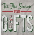thumbnail image 2 of Christmas Tis The Season Presents Womens Slim Fit Graphic Tee Brisco Brands M, 2 of 5