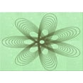 thumbnail image 1 of Ahgly Company Machine Washable Indoor Rectangle Transitional Mint Green Area Rugs, 5' x 8', 1 of 7