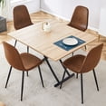 thumbnail image 6 of Hi loPres 4-in-1 Lift Top Expandable Dining Table, Light Wood Melamine & Black Legs, Space-Saving Table for Small Apartment, 6 of 12