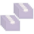 thumbnail image 2 of Plastic Envelopes 10 Pack A4 Letter Size Plastic File Folder With Label Pocket Plastic Envelopes With Snap Closure Plastic File Folders Plastic Envelopes For Documents,Folder X10 Clearance, 2 of 9