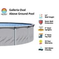 thumbnail image 2 of Lake Effect Pools Galleria 12' x 24' x 52" Oval Resin Protected Steel Sided Above Ground Swimming Pool, 2 of 7