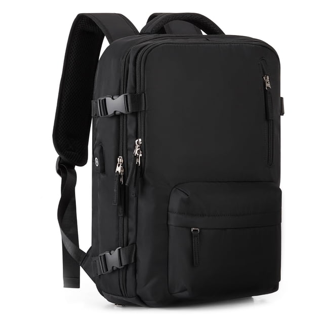 Mochila de mano VGCUB Large Travel 40 L para mujeres y hombres, color negro