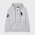 thumbnail image 3 of Nueva llegada otoño/invierno sudadera de hombre cárdigan de manga larga casual con capucha ropa de hombre etiqueta original RL, 3 of 5