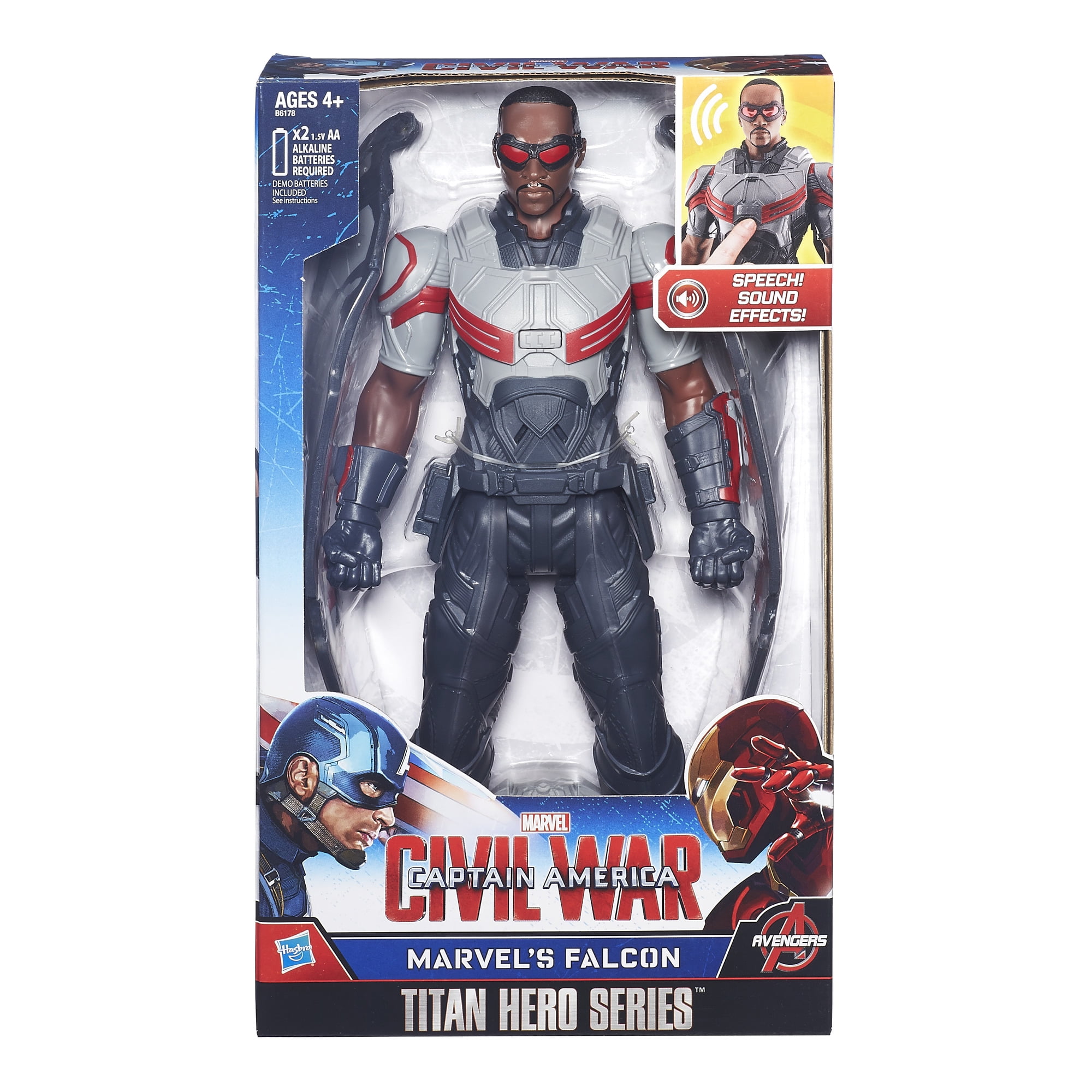 Figurine Avengers Titan Hero Falcon Captain America — Juguetesland