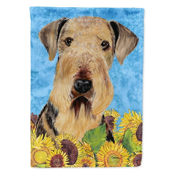 Carolines Treasures SC9069-FLAG-PARENT Airedale Flag multicolor