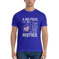 thumbnail image 5 of The Big Piece Of My Heart Lives In Heaven , He Is My Brother Men'S Basic Short Sleeve T-Shirt Blue 4x-Large, 5 of 5