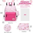 thumbnail image 3 of Kids backpacks,Mygreen Cute Lightweight Water Resistant Preschool Backpack for Boys and Girls Chest Strap Unicorn Pink, 3 of 7