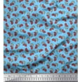 thumbnail image 1 of Soimoi Cotton Voile Fabric Leaves & Strawberry Fruits Decor Fabric Printed Yard 56 Inch Wide, 1 of 3