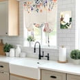 thumbnail image 5 of Spring Floral Balloon Curtains for Bedroom/Front Door/Bathroom, Elegant Flowers Farmhouse Botanical Rustic Tie Up Curtains 63 Inch Length Light Filtering Kitchen Curtains Shades for Windows 46"x63", 5 of 8