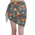 thumbnail image 2 of Bingfone Autumn with Pumpkins Women's Sarong Swimsuit Cover Ups Bathing Suit Coverups Chiffon Beach Wrap Skirts, 2 of 7